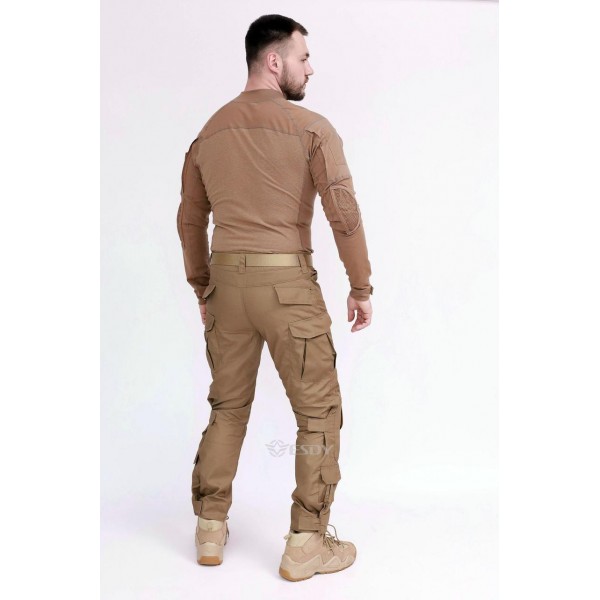 Костюм ESDY тактичний. Убакс+наколінники. Койот - 3591937 Костюм ESDY тактичний. Убакс+наколінники. Койот - 3591937