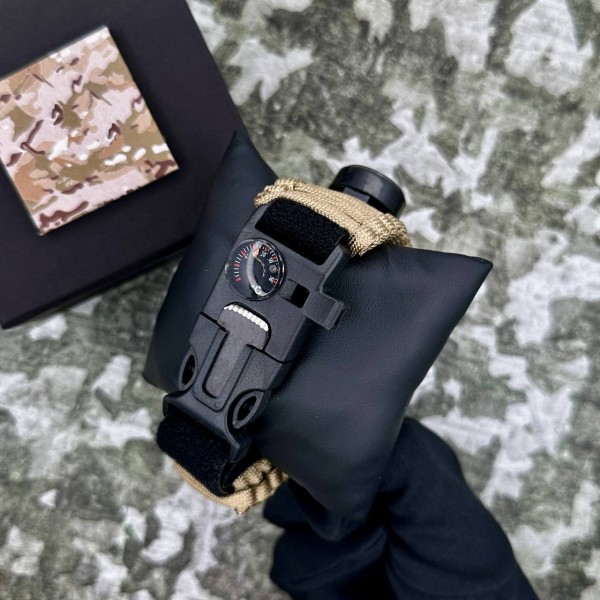 Patriot 005BKSU ЗСУ Чорні Паракордовий ремінець Khaki + Коробка - 1201-0325-30 Patriot 005BKSU ЗСУ Чорні Паракордовий ремінець Khaki + Коробка - 1201-0325-30