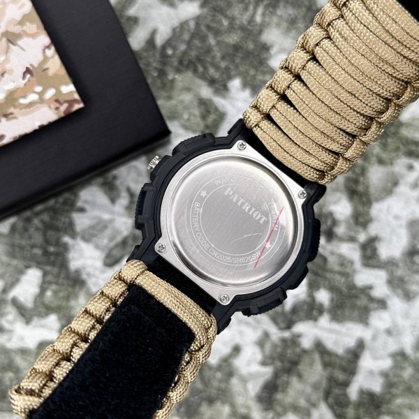 Patriot 005BKSU ЗСУ Чорні Паракордовий ремінець Khaki + Коробка - 1201-0325-30 Patriot 005BKSU ЗСУ Чорні Паракордовий ремінець Khaki + Коробка - 1201-0325-30