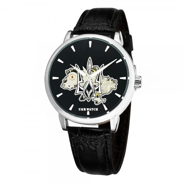 Ukrwatch Воля Silver-Black - 1201-0519-30 Ukrwatch Воля Silver-Black - 1201-0519-30