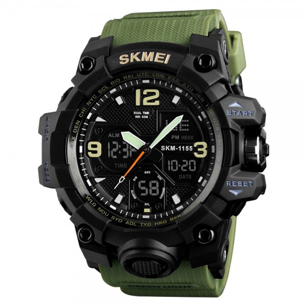 Skmei 1155 Black-Military - 3590067
