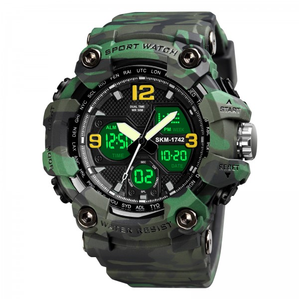 Skmei 1742 Green Military - 3590087