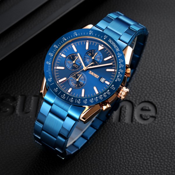 Skmei 9253RGBU Rose Gold-Blue - 3590537