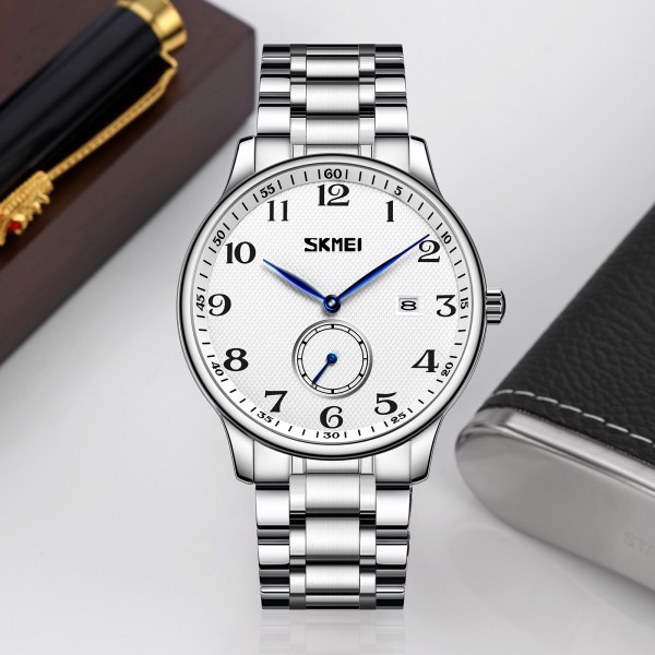 Skmei 9297SI-AC Silver Numbers - 3590667