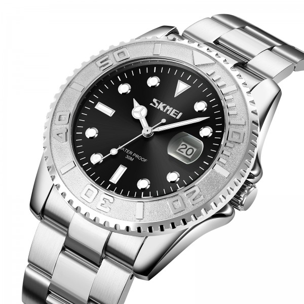 Skmei 9295SIBK Silver-Black STOPPED SALE - 3590677