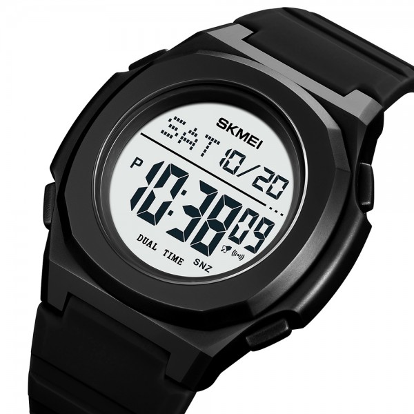 Skmei 2023BKWT Black-White - 3590707