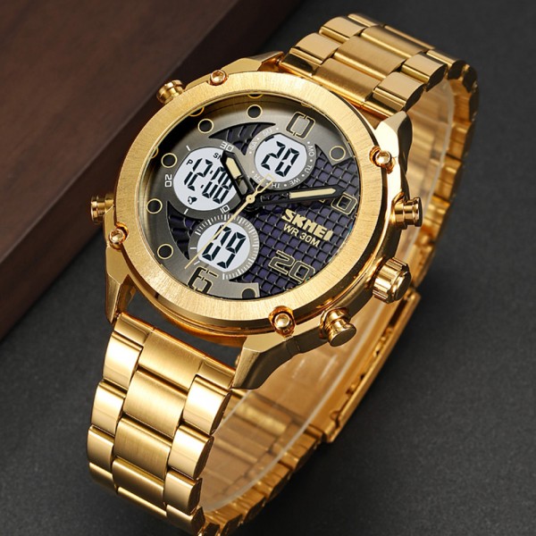 Skmei 1975SGDWT Gold-White Steel - 3590887