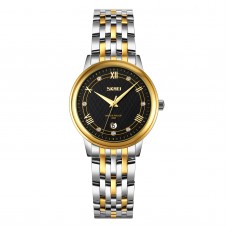 Skmei 9272TGDBK-S Gold/Silver-Black Lady