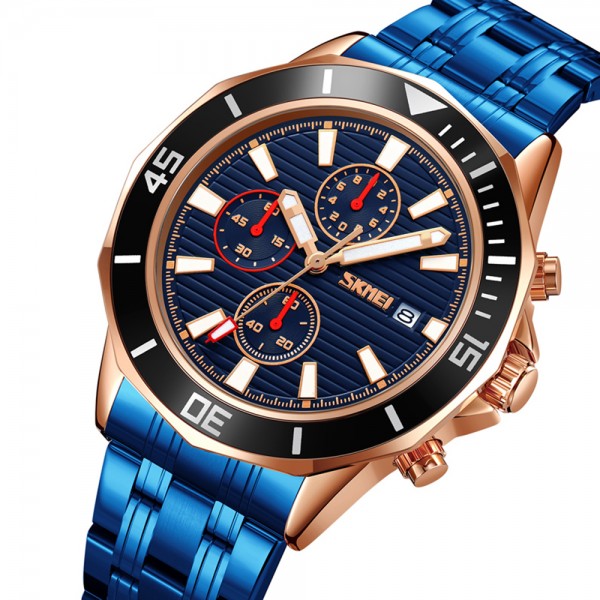 Skmei 9335RGBU Rose Gold-Blue - 3591317