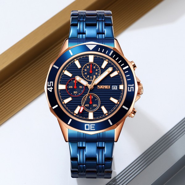 Skmei 9335RGBU Rose Gold-Blue - 3591317