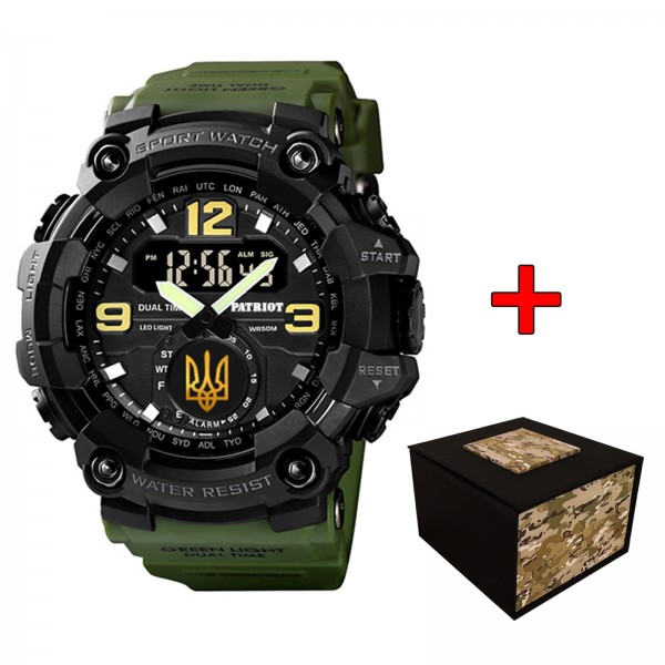 Patriot 004AGUAGD Тризуб золото Зелені + Коробка. - 1201-0145-30