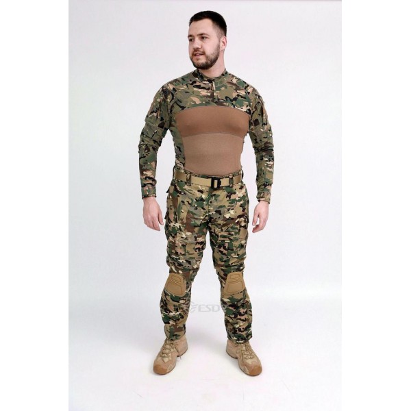 Костюм ESDY тактический. Убакс+наколенники. Мультикам XL - 3591938