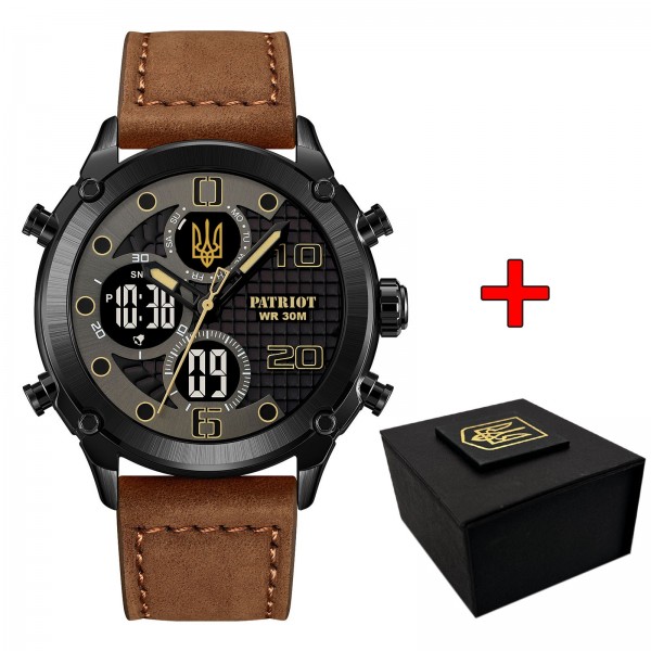 Patriot 017BKBRBK Тризуб золото Black-Brown-Black. - 1201-0358-30