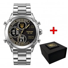 Patriot 017 Тризуб Золото Silver-Black Steel