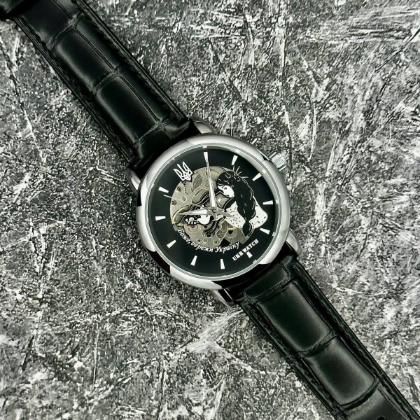 Ukrwatch Боже, Бережи Україну Silver-Black - 1201-0516-30 Ukrwatch Боже, Бережи Україну Silver-Black - 1201-0516-30