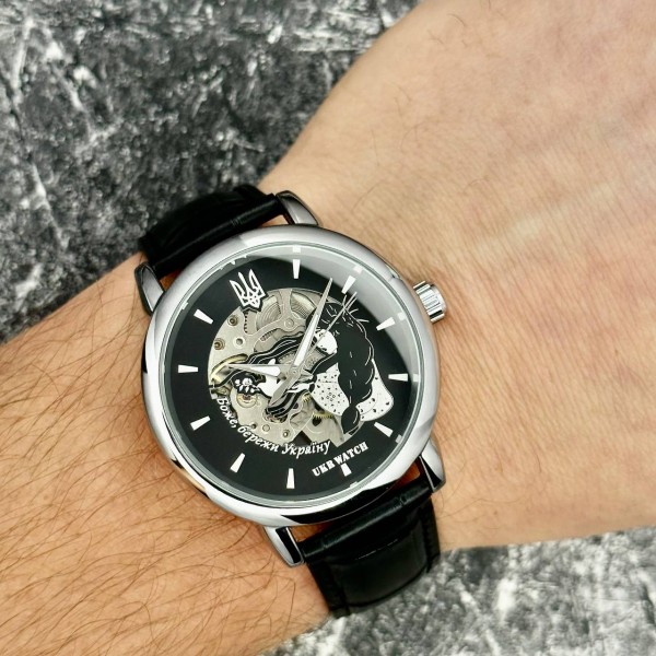 Ukrwatch Боже, Бережи Україну Silver-Black - 1201-0516-30 Ukrwatch Боже, Бережи Україну Silver-Black - 1201-0516-30