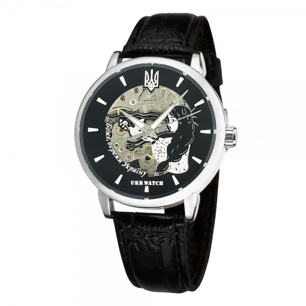 Ukrwatch Боже, Бережи Україну Silver-Black - 1201-0516-30 Ukrwatch Боже, Бережи Україну Silver-Black - 1201-0516-30