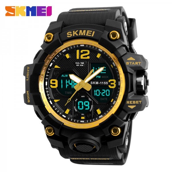 Skmei 1155 Black-Gold - 3590068