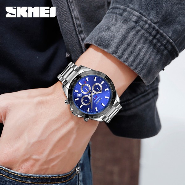 Skmei 9259SIBU Silver-Blue - 3591588 Skmei 9259SIBU Silver-Blue - 3591588