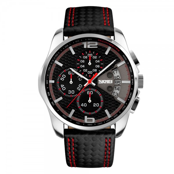 Skmei 9106RD Silver-Black-Red - 3590258