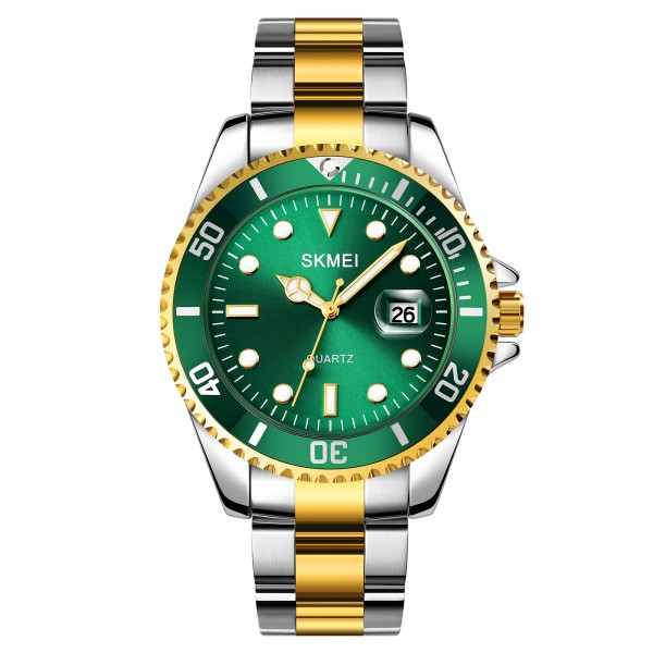 Skmei 1779TGDGN Silver-Gold-Green - 3590278