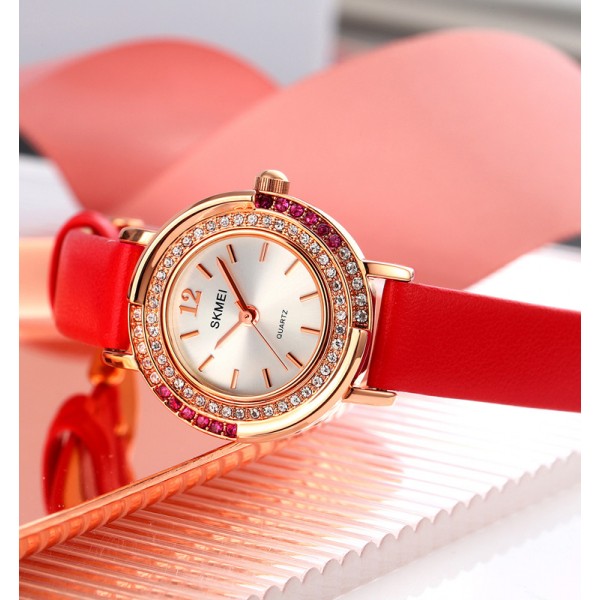 Skmei 1855RGRD Rose Gold-Red - 3590328