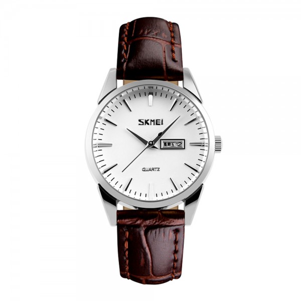 Skmei 9073SIWT-S Silver-White lady SALE - 3590578