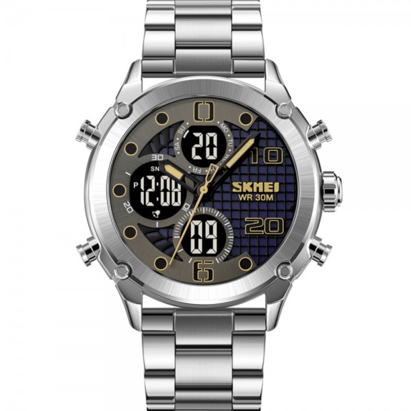 Skmei 1975SSIBK Silver-Black Steel - 3590888