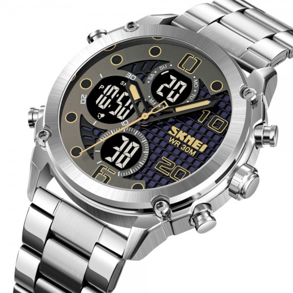 Skmei 1975SSIBK Silver-Black Steel - 3590888