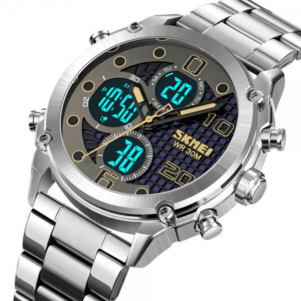 Skmei 1975SSIBK Silver-Black Steel - 3590888