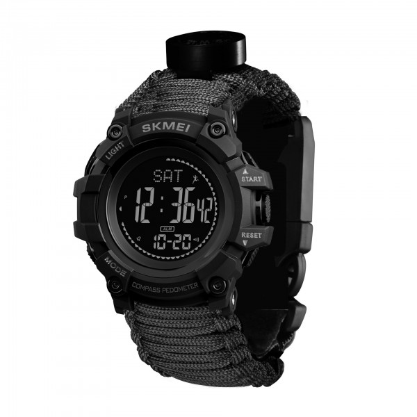 Skmei 1356BK Black Tactic Compass - 3590968