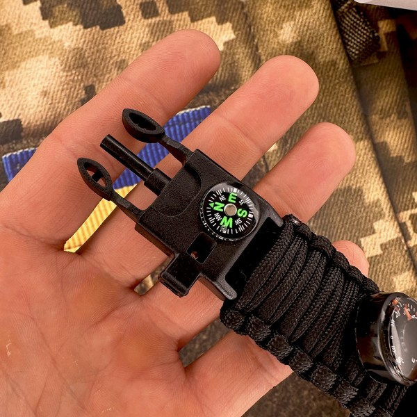 Skmei 1356BK Black Tactic Compass - 3590968