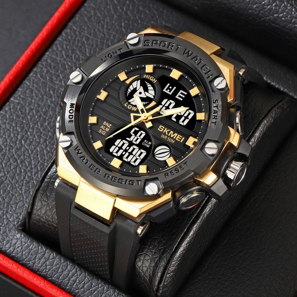 Skmei 2119BKGD Black - Gold - 3591128