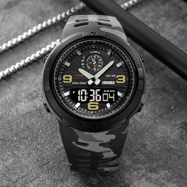 Skmei 1655CMGYBK Camo Grey-Black - 3591148 Skmei 1655CMGYBK Camo Grey-Black - 3591148