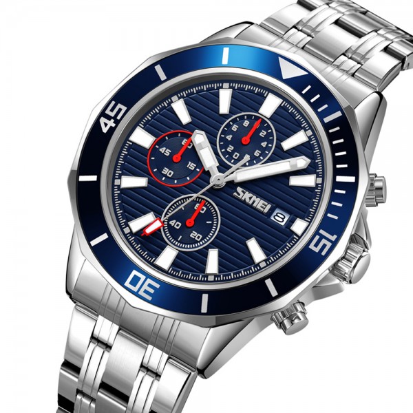 Skmei 9335SIBU Silver-Blue - 3591318