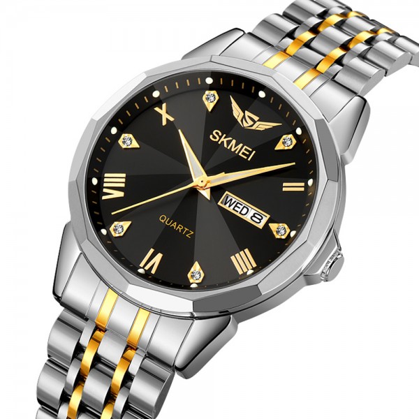 Skmei 2291TGDBK Silver-Gold-Black - 3591328