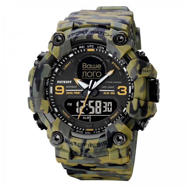 Patriot 001CMGR Ваше лого Зелений камуфляж + Коробка - 1201-0045-30