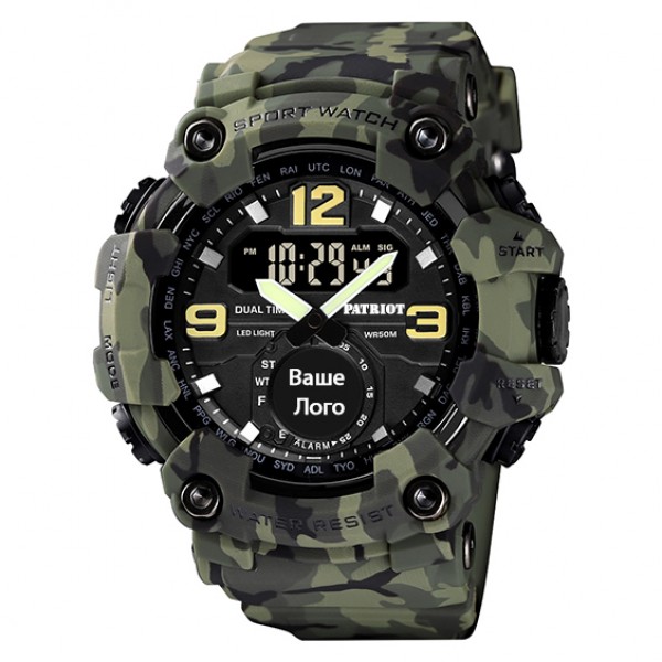 Patriot 004CMGR Ваше лого Зелений камуфляж + Коробка - 1201-0146-30