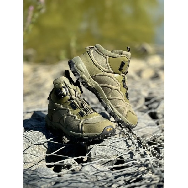 Кроссовки треккинговые с автошнуровкой. ESDY. Олива 45 - 3591949 Кроссовки треккинговые с автошнуровкой. ESDY. Олива 45 - 3591949