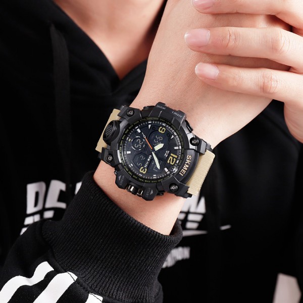 Skmei 1155 Black-Khaki - 3590069 Skmei 1155 Black-Khaki - 3590069