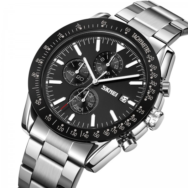 Skmei 9253SIBK Silver-Black - 3590529