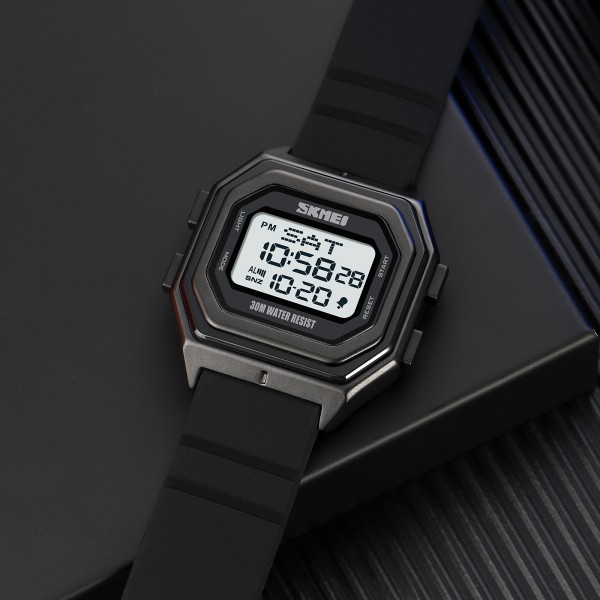 Skmei 1875PWT Black-White Silicone SALE - 3590639