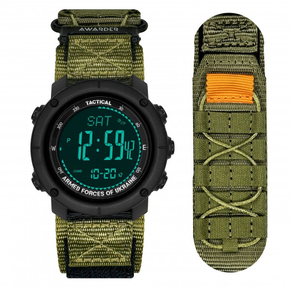 Awarder 036 Nylon Tactic Black-Army Green - 1202-0107-29