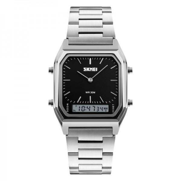 Skmei 1220SIBK Silver-Black - 3590759