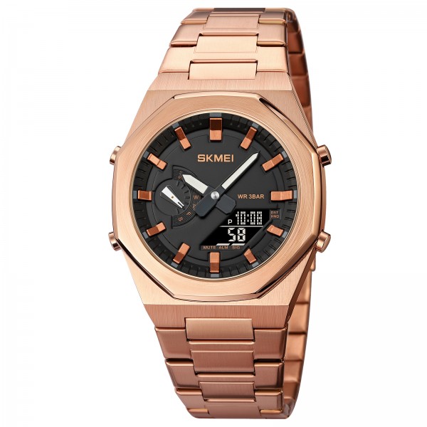 Skmei 1816RGBK Rose Gold-Black - 3590819