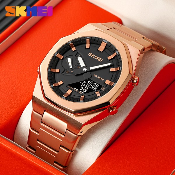 Skmei 1816RGBK Rose Gold-Black - 3590819 Skmei 1816RGBK Rose Gold-Black - 3590819