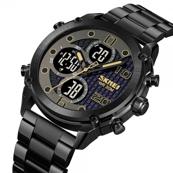 Skmei 1975SBKBK Black-Black Steel - 3590889