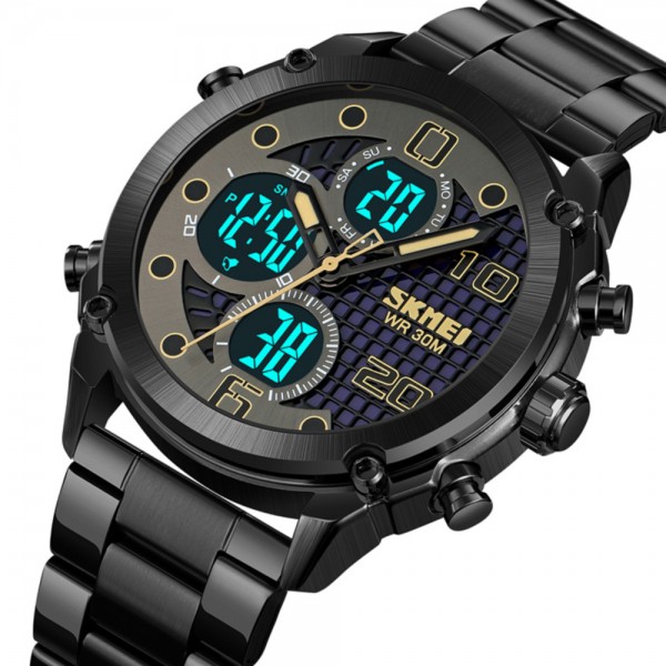 Skmei 1975SBKBK Black-Black Steel - 3590889