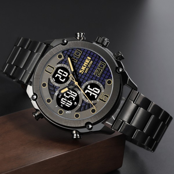 Skmei 1975SBKBK Black-Black Steel - 3590889