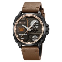 Skmei 2289BKLBN Black-Light Brown